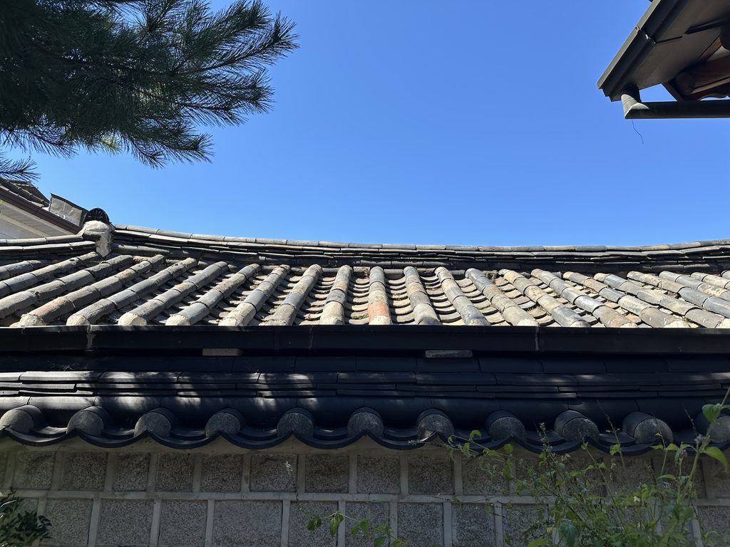 Traditional hanok rooftops in Bukchon, Seoul