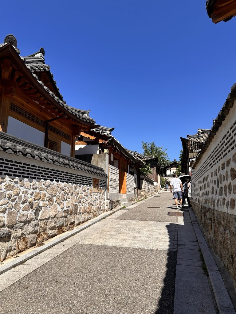 Traditional hanok alley in Bukchon Hanok Village, Seoul