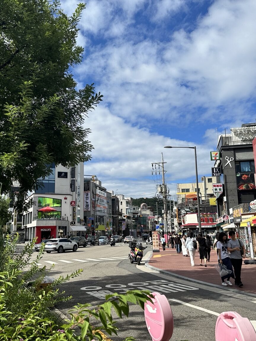 Street leading toward Yeonnam-dong from Hongdae in Seoul
