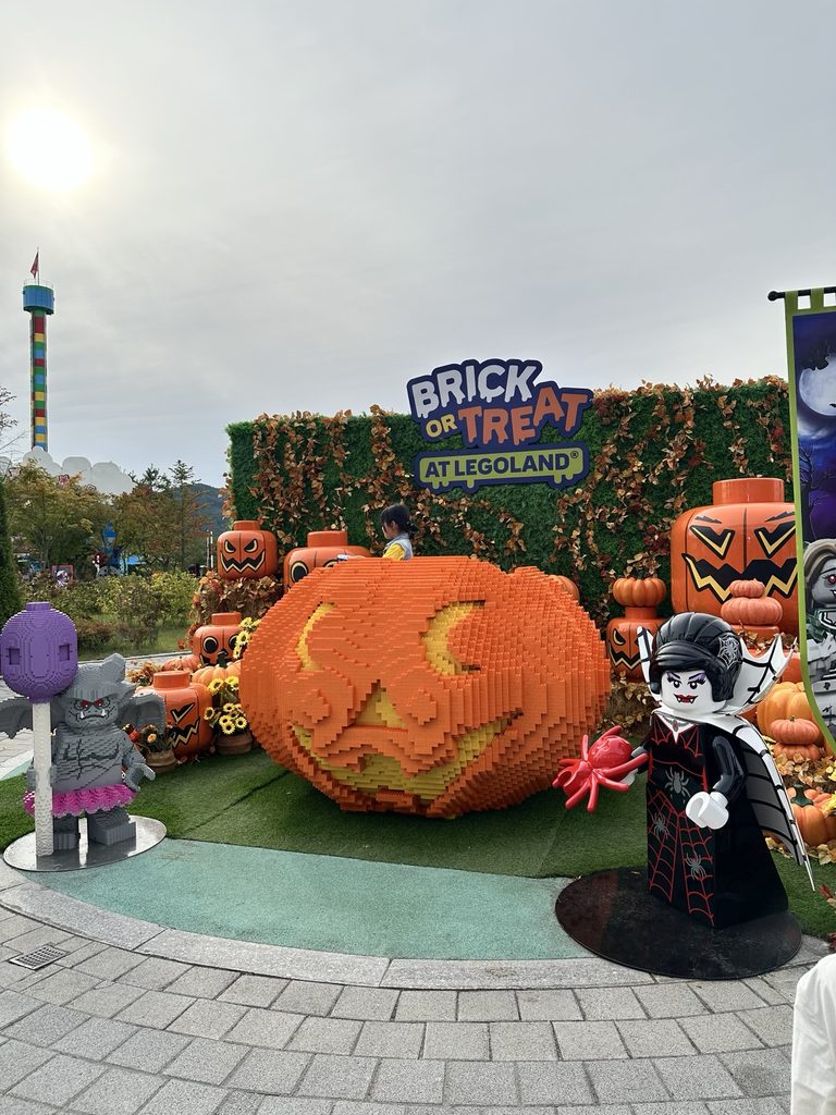 Halloween Brick or Treat display at LEGOLAND Korea